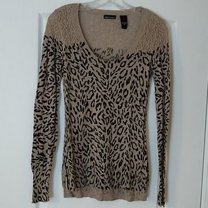Animal print sweater.
